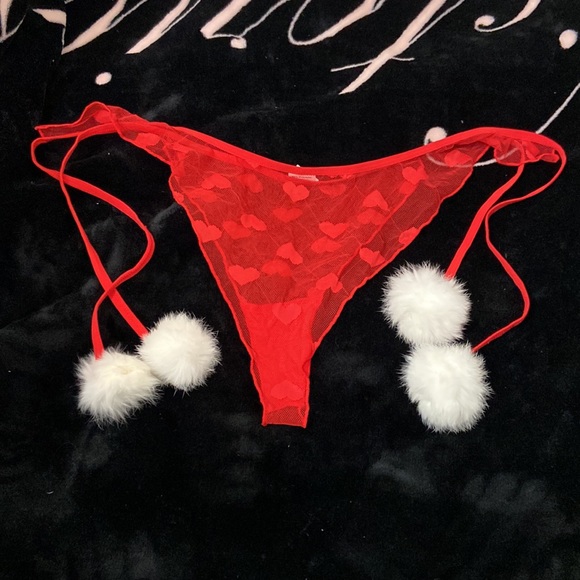 Women’s Shein two piece sexy red Valentines sheer mesh lingerie set. Size M. - Picture 3 of 16